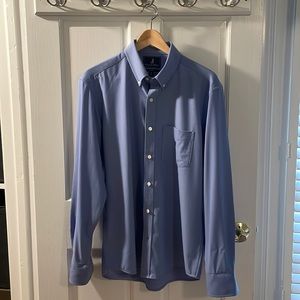 Wool & Prince wool dress shirt.  Blue color.  Like new never worn, never washed.